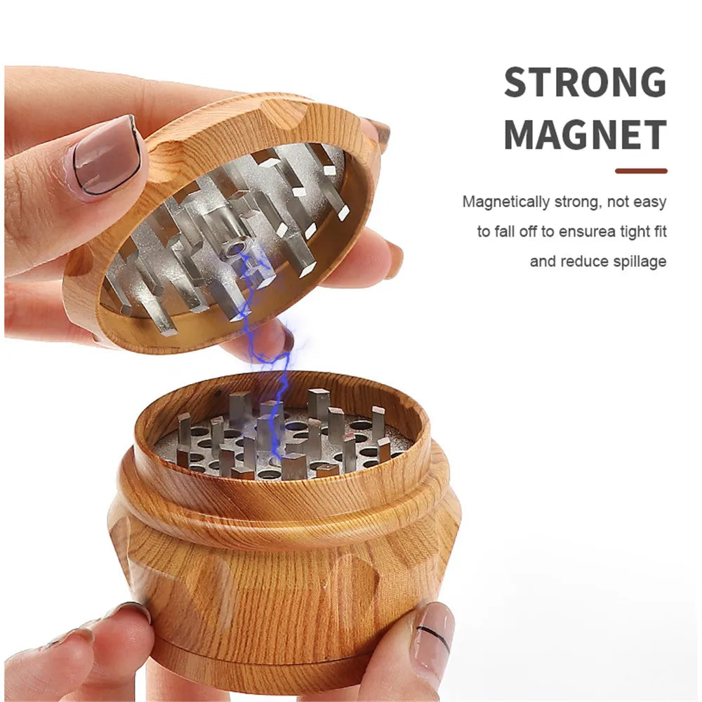40mm 4-layer Resin Herb Tobacco Grinder Manual Smoke Grass Spice Grinder Herbal Tobacco Crusher Machine Smoking Pipe Accessories