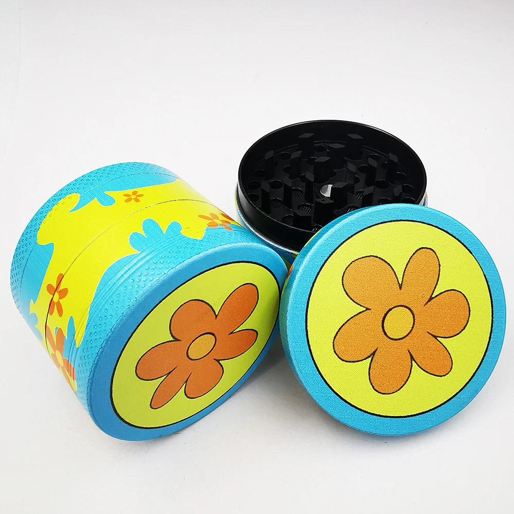 50MM Metall Grinder 4 lagig Cartoon Pattern