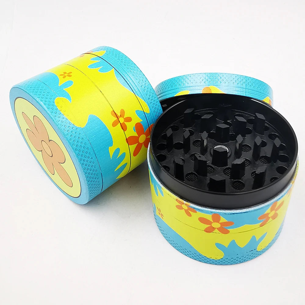 50MM Metall Grinder 4 lagig Cartoon Pattern