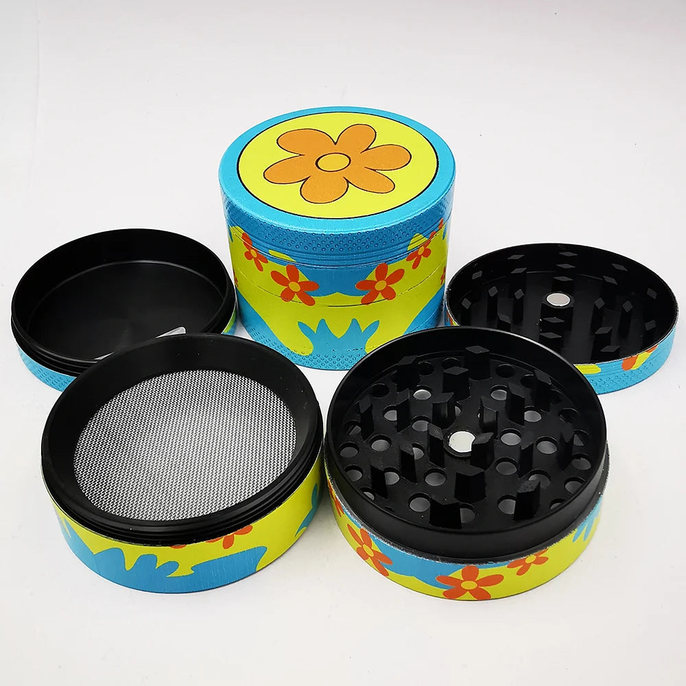 50MM Metall Grinder 4 lagig Cartoon Pattern