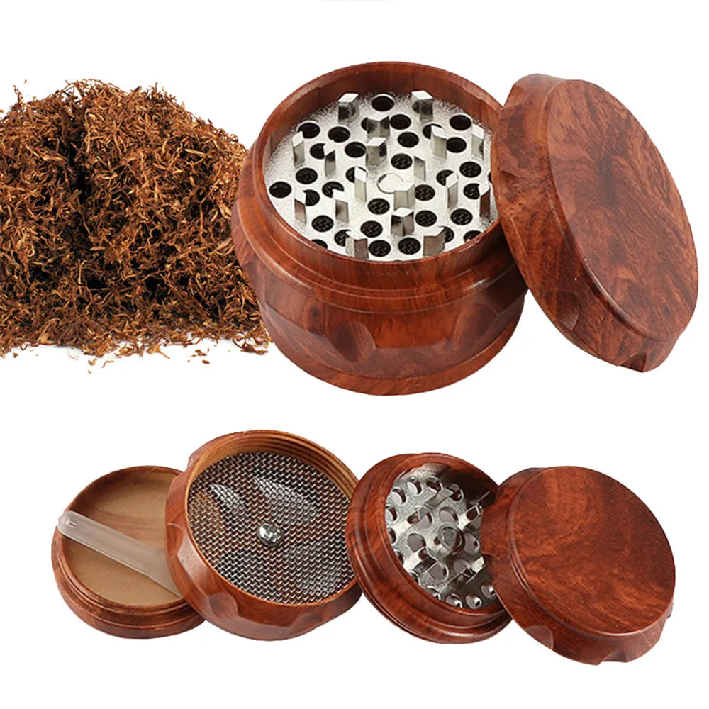 40mm 4-layer Resin Herb Tobacco Grinder Manual Smoke Grass Spice Grinder Herbal Tobacco Crusher Machine Smoking Pipe Accessories