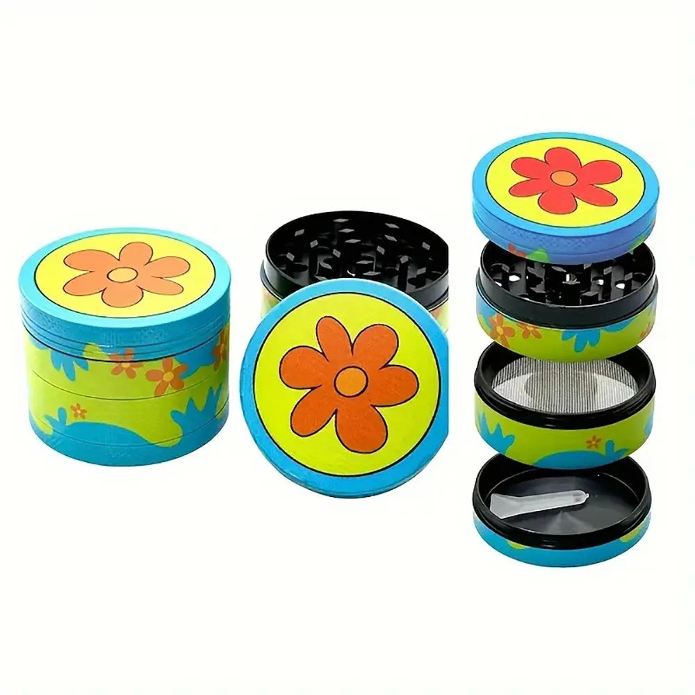50MM Metall Grinder 4 lagig Cartoon Pattern
