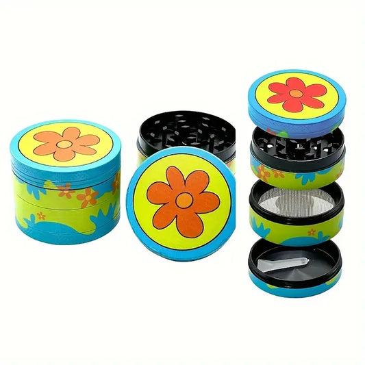 50MM Metall Grinder 4 lagig Cartoon Pattern